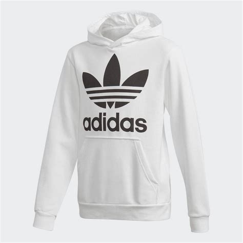 adidas hoodie weiß altes logo|Weiße Hoodies für Herren .